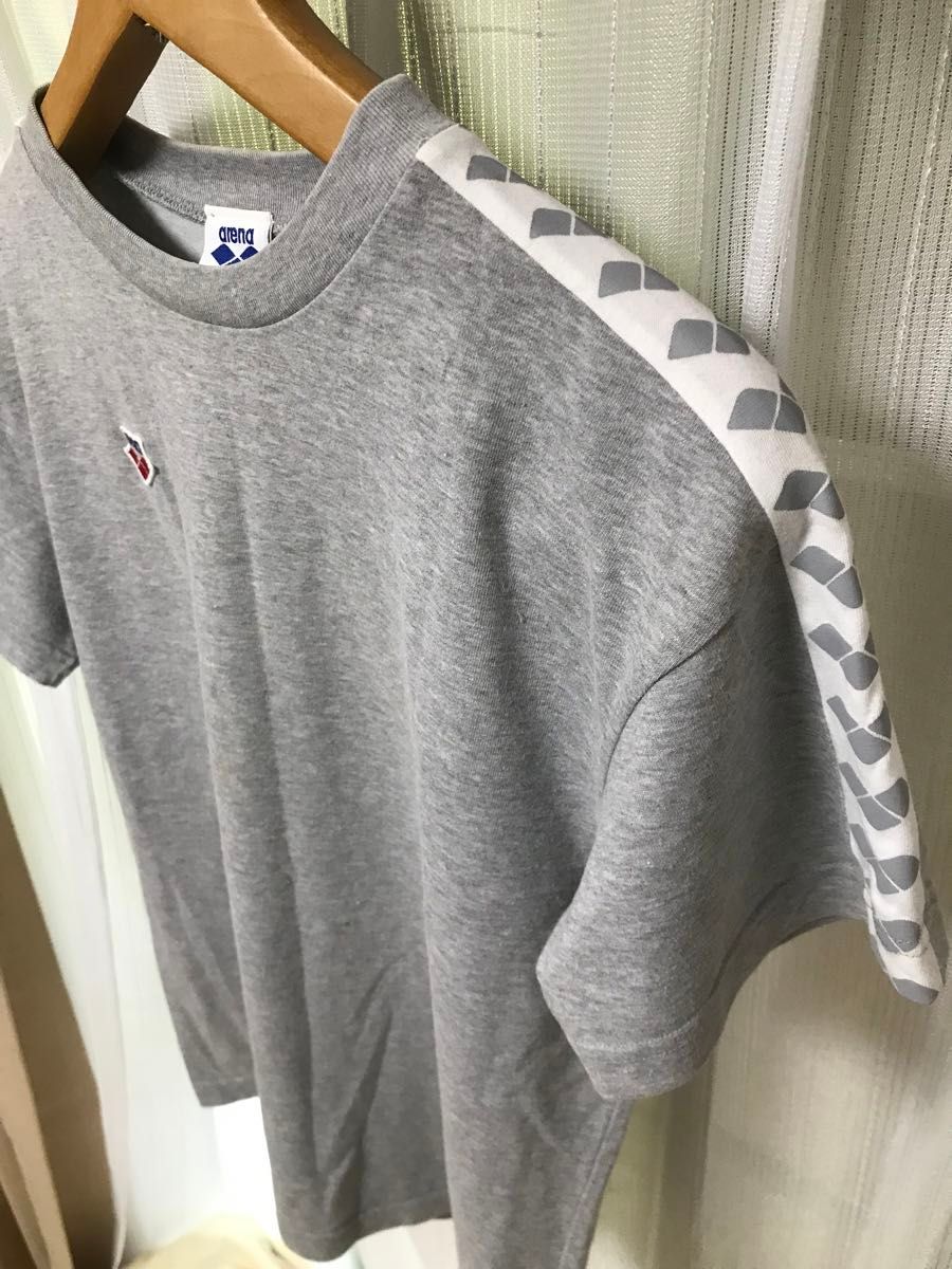 used アリーナ　arena 半袖　Tシャツ　サイズS メンズ　グレー