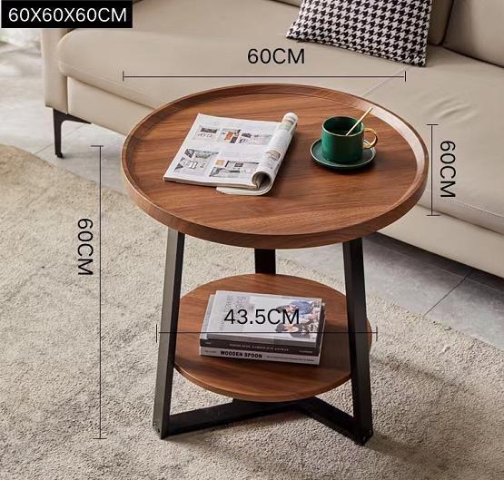 高品質サイドテーブル 丸形 別荘 卓 ナイトテーブル リビング 北欧 木製 コーヒーテーブル 贅沢_画像5