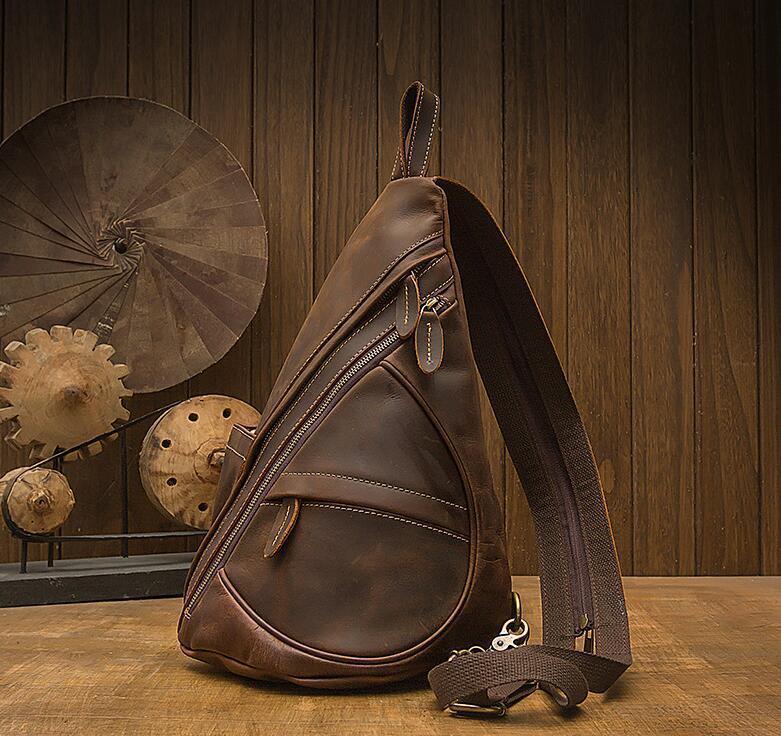  autumn winter new work! body bag men's cow leather shoulder bag original leather diagonal .. bag business bag leather going to school for mountain climbing .
