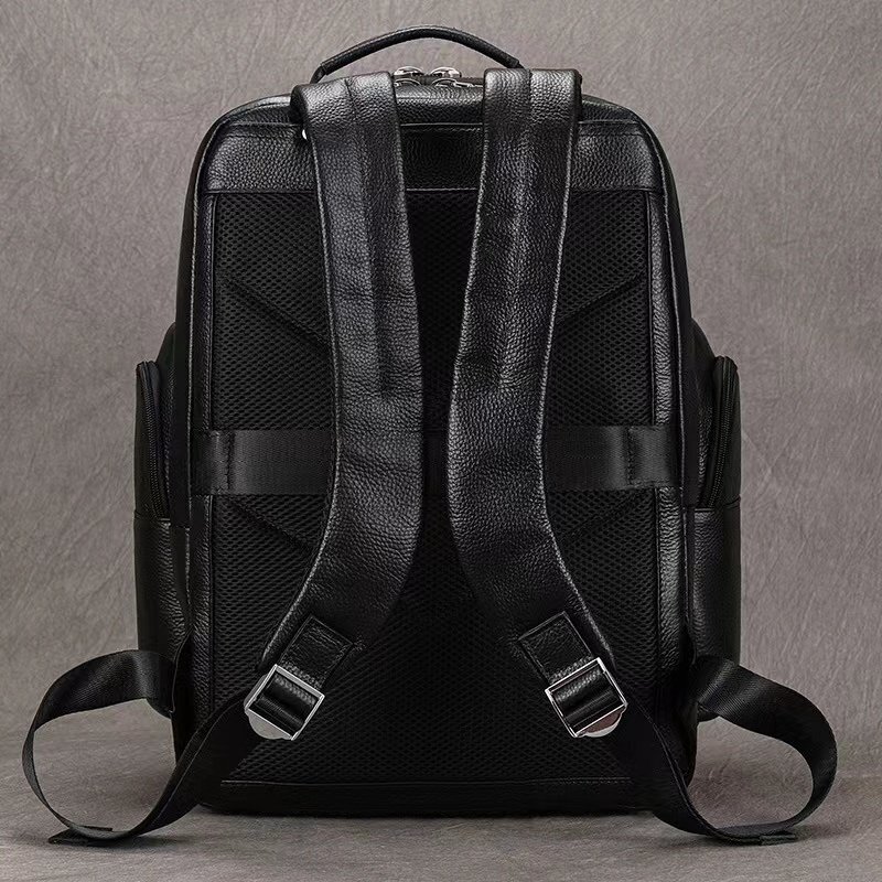  new goods recommendation * rucksack men's cow leather rucksack business commuting going to school high capacity multifunction 14PC correspondence leather bicycle bag daypack original leather business trip 