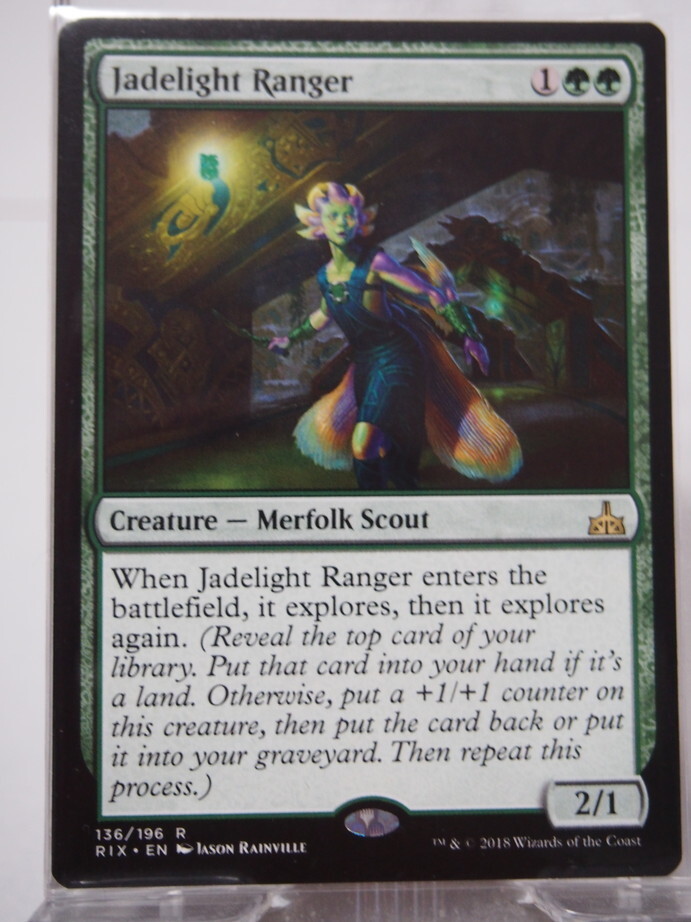 0603/翡翠光のレインジャー/Jadelight Ranger/イクサランの相克【通常版】/【英語版】_画像1
