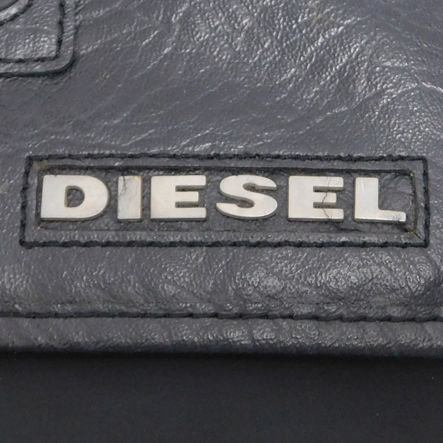 美品1000円DIESELディーゼル ショルダーバッグ ボディクロスバッグ サコッシュ 黒 メンズの画像9