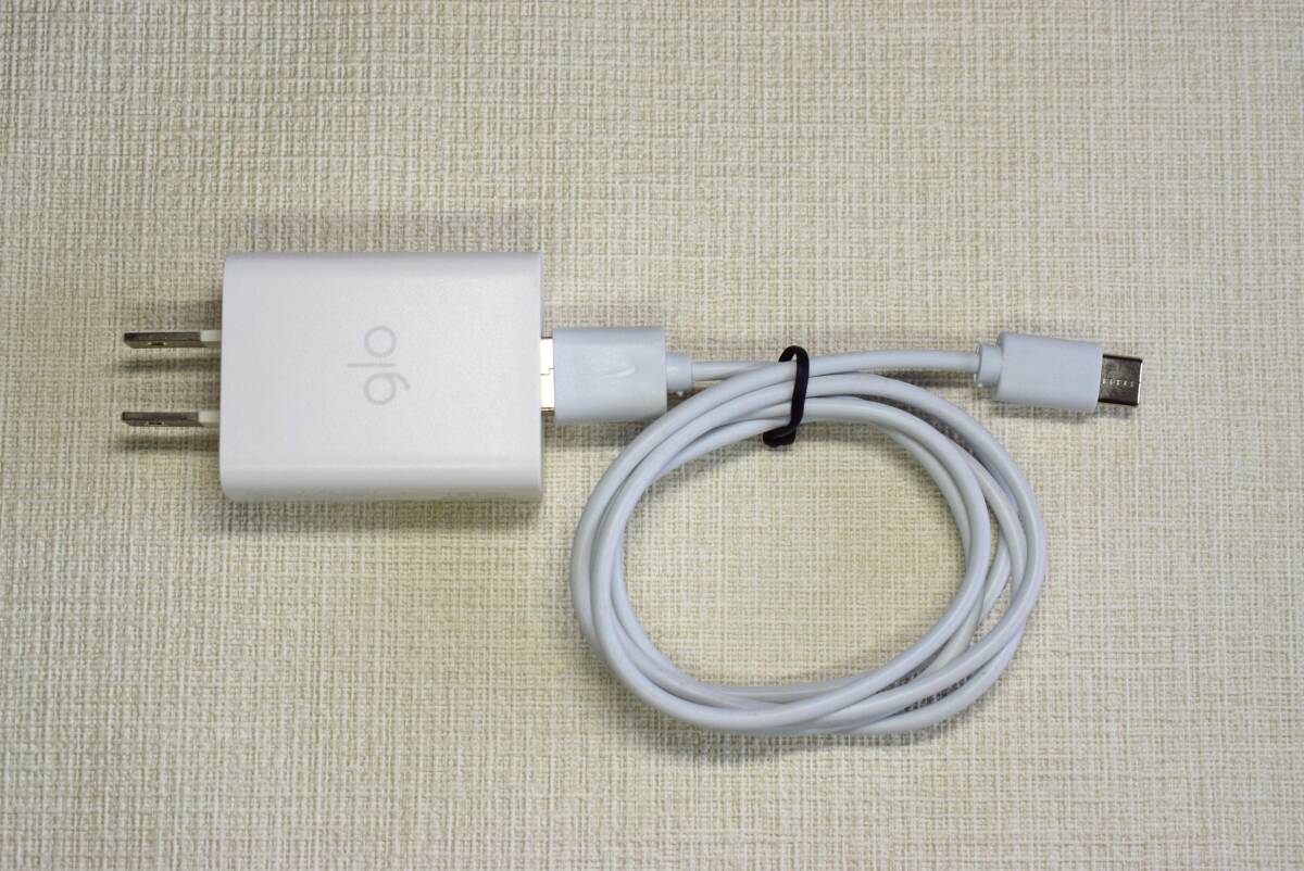 スマートフォン用 急速充電器 glo YJO10W ＋充電ケーブルType-C 1m USB2.0 (USB A オス to Type-C)_画像2