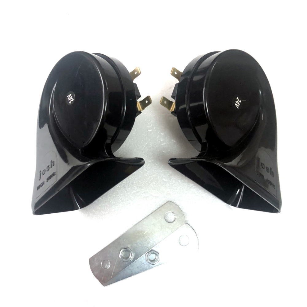 1 иен ~ европейский звуковой сигнал чёрный корпус 24V машина соответствует [josh-24] H/L комплект 24V специальный соответствующий требованиям техосмотра товар частота HI/500HZ*LOW/400HZ
