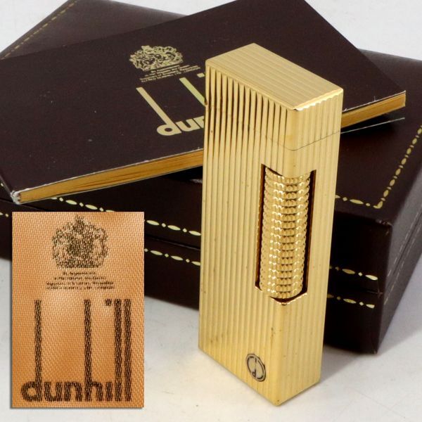 e3870[dunhill] Dunhill зажигалка газовая зажигалка SWISS MADE зажигалка с футляром 
