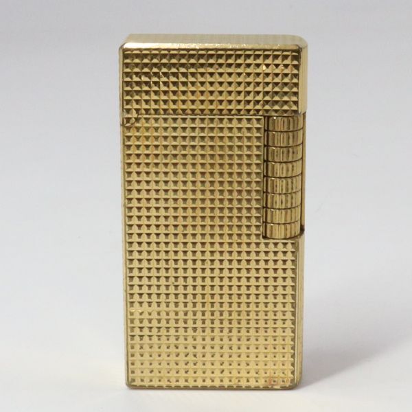 e3902[dunhill LONDON] Dunhill зажигалка газовая зажигалка Wide Low la- тип Gold цвет Британия производства зажигалка 