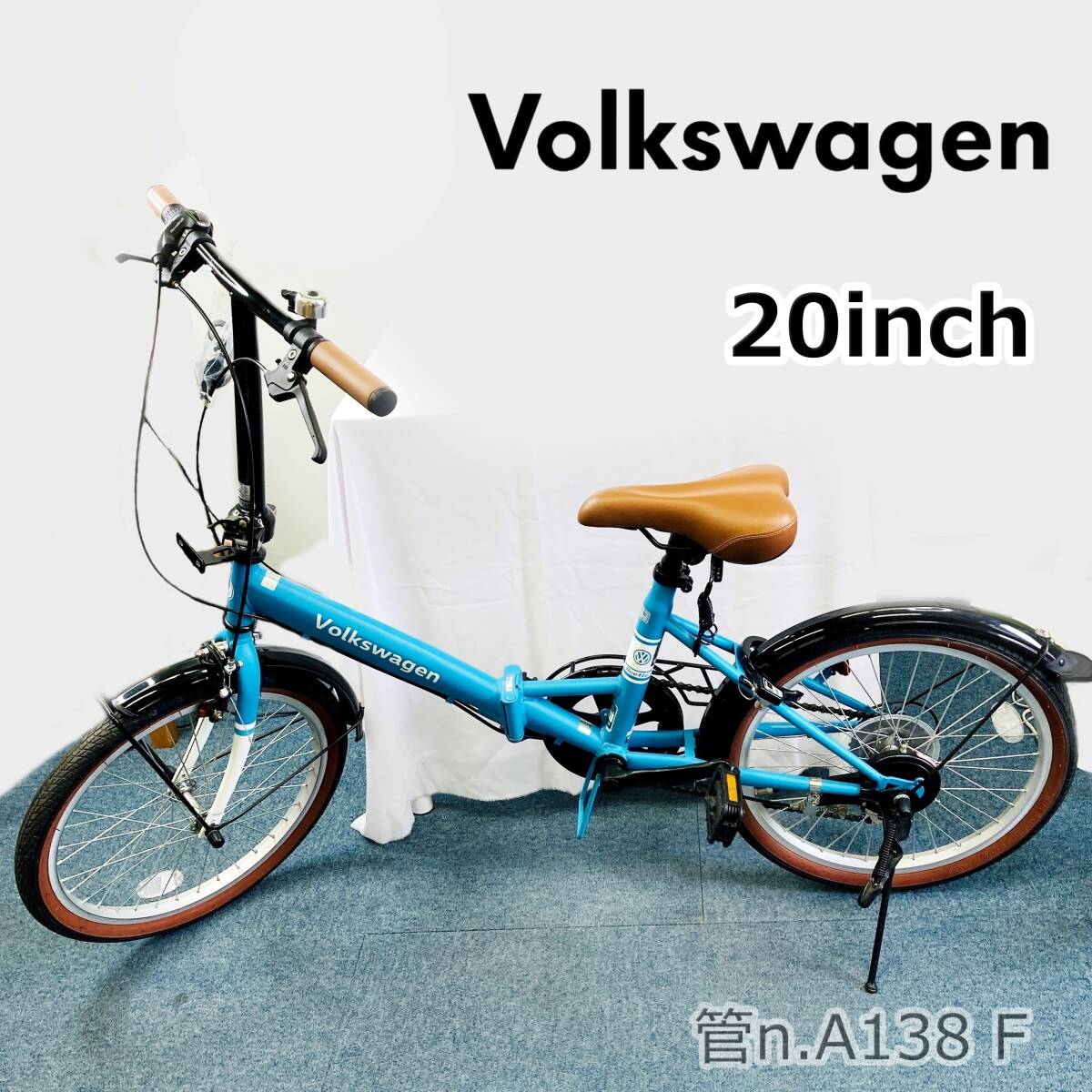 【美品】 Volkswagen　折りたたみ自転車　6段変速ギア　20インチ　（20×1.75）_画像1