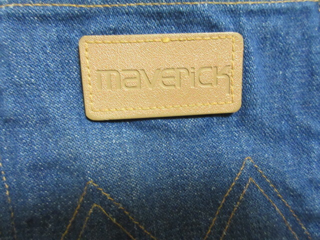 MAVERICK ブーツカットジーンズ　７０’Ｓ　３０ｘ３６サイズ　SCOVILLジップ　裾ダメージあり