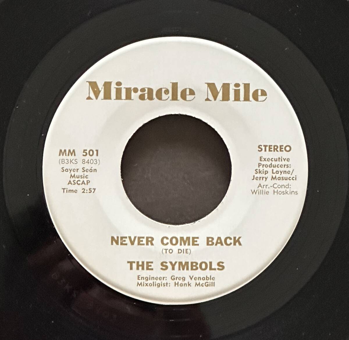 The Symbols - Never Come Back / Two Time, Double Timin' Loser_画像1