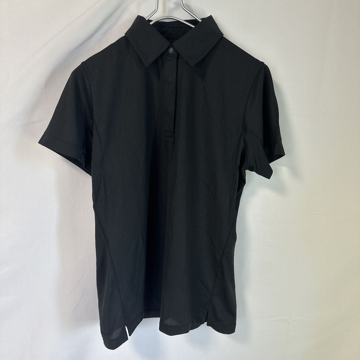 UNIQLO ユニクロ ドライ 黒 ポロシャツ 半袖 カットソー 4d52