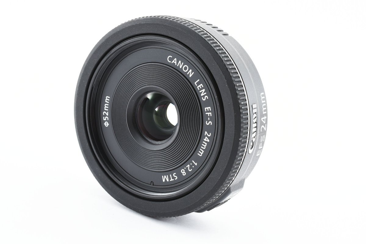 CANON EF-S 24mm f/2.8 STM 薄型パンケーキレンズ [美品] レンズポーチ フィルター付き_画像2