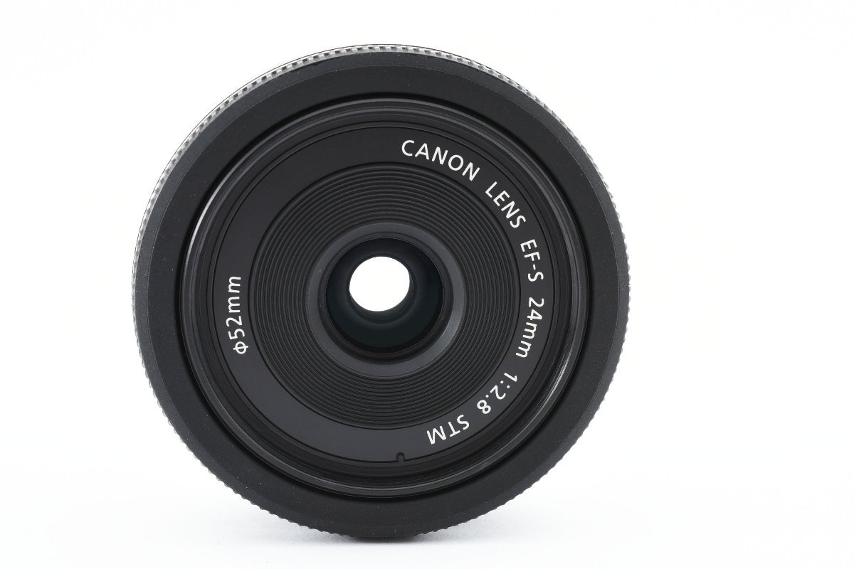 CANON EF-S 24mm f/2.8 STM 薄型パンケーキレンズ [美品] レンズポーチ フィルター付き_画像3