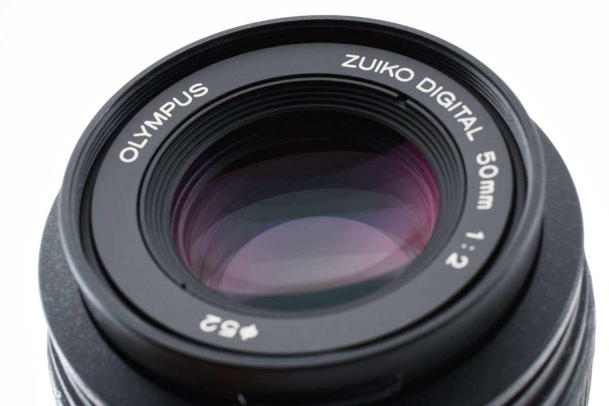 Olympus ZUIKO DIGITAL 50mm f/2 ED Macro マクロ フォーサーズマウント [美品] LH-55 レンズフード フィルター付き_画像10