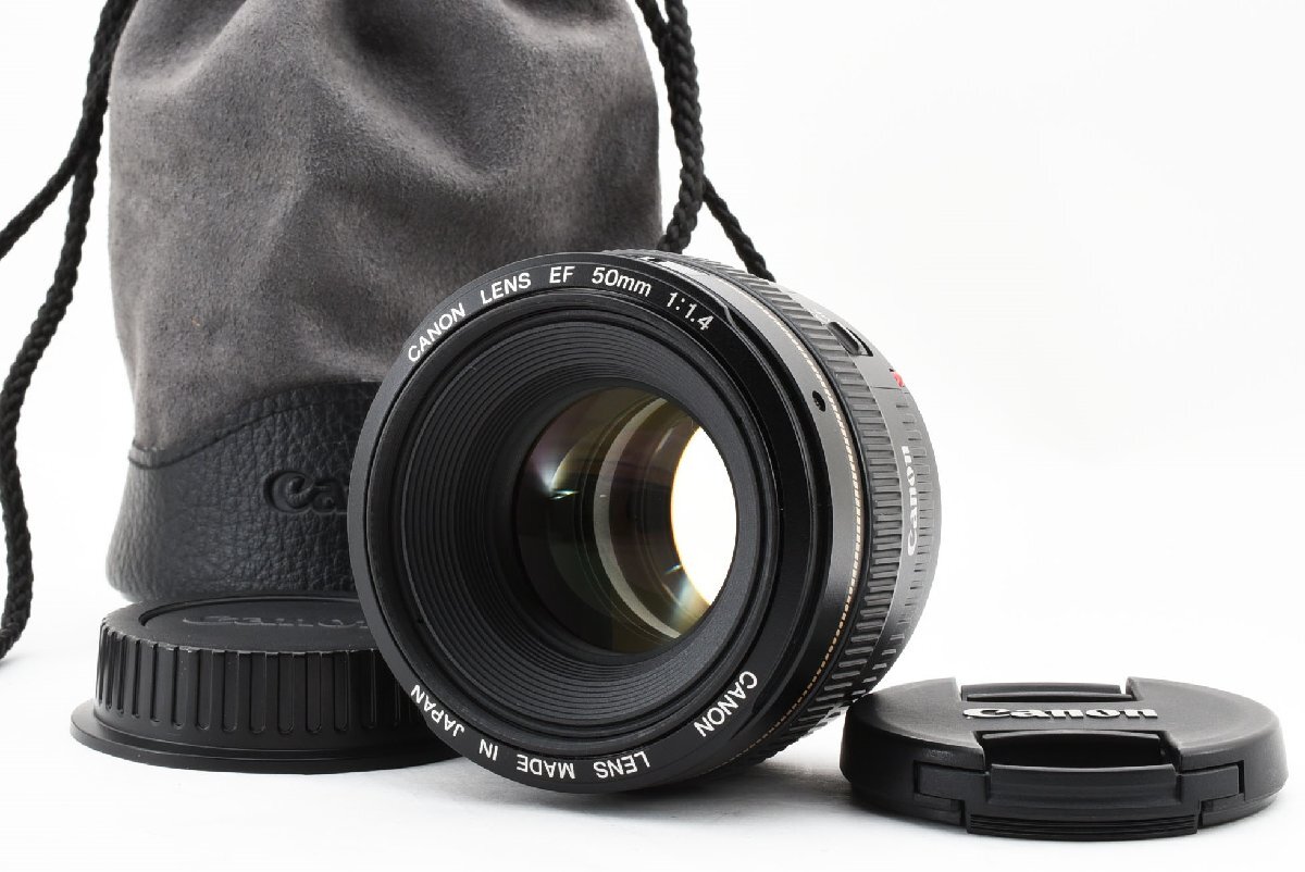 Canon EF 50mm F/1.4 USM ウルトラソニック [美品] レンズポーチ付き フルサイズ対応 標準レンズ_画像1