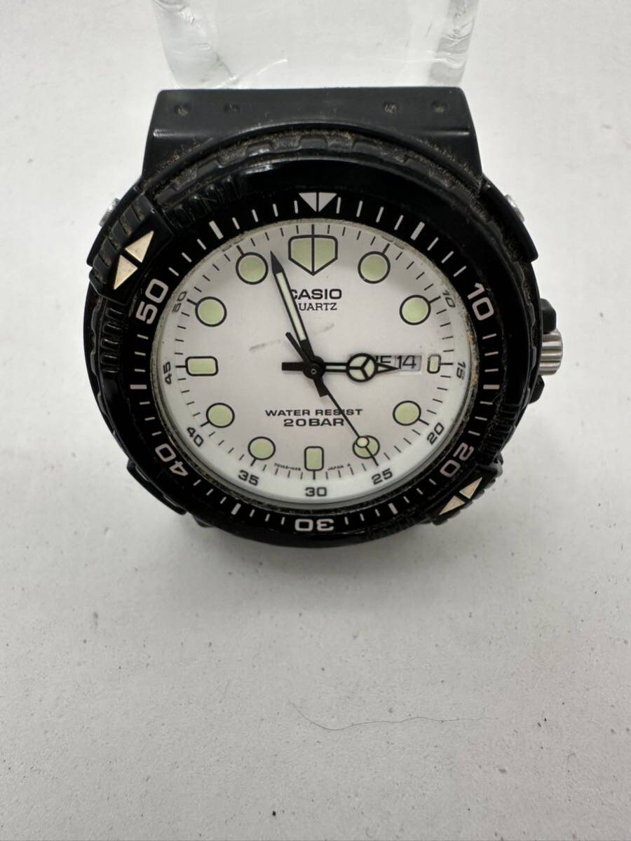 【CASIO】クォーツ 腕時計 ヘッドのみ　MRD-201W 中古品　稼動品　11_画像1