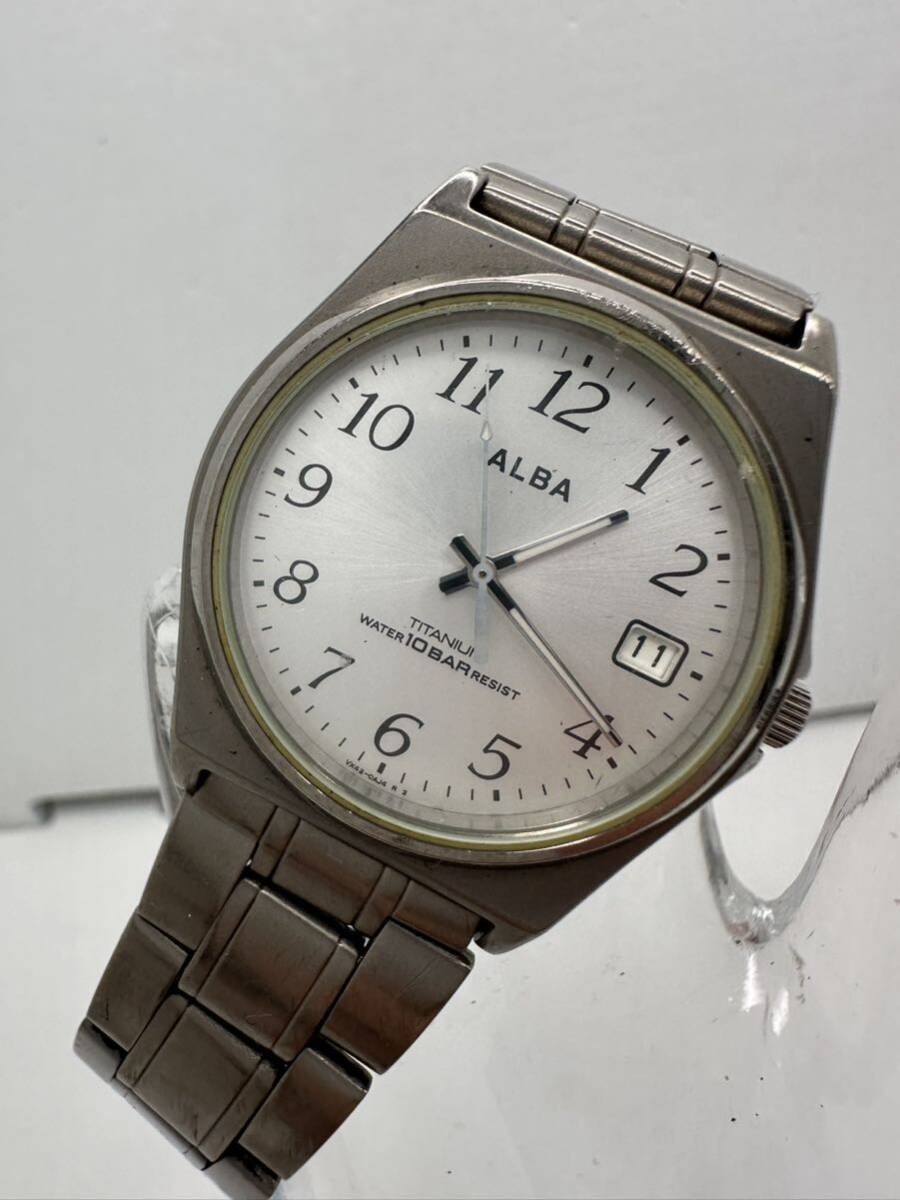 【SEIKO 】ALBA クォーツ 稼働品 腕時計 VX42-0AE0中古品　98-9_画像1