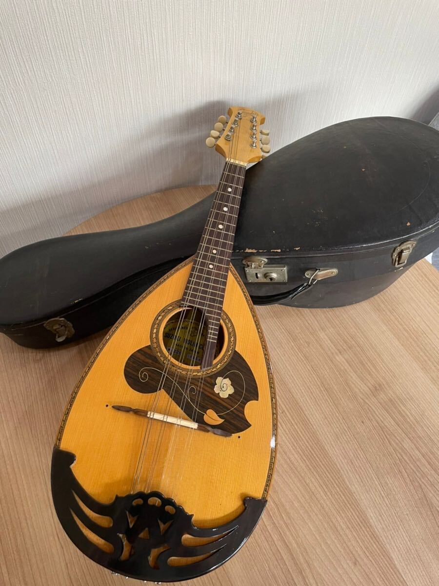 SUZUKI Model No.226 1966年 Mandolin スズキ マンドリン　ハードケース付_画像1