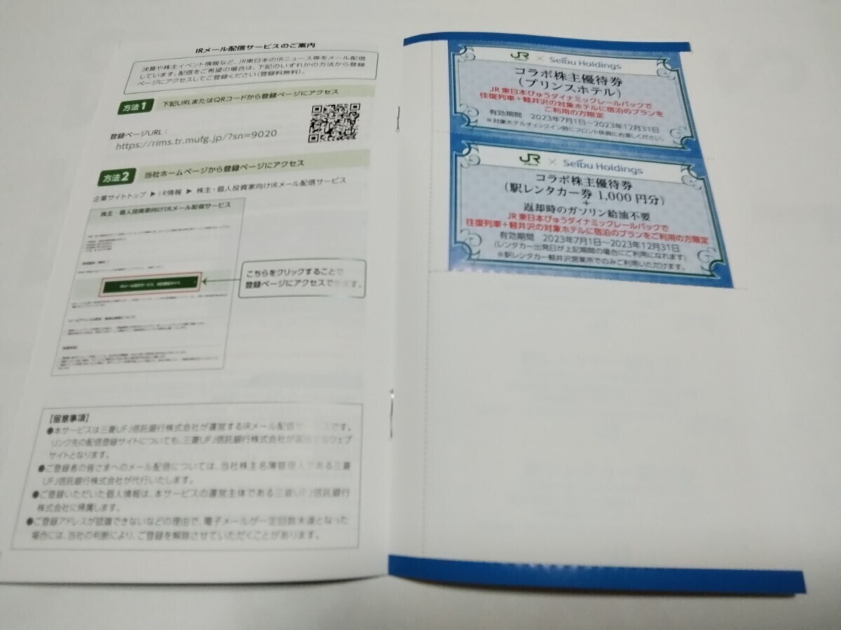 JR 東日本 株主優待割引券(4割引)　3枚　送料無料_使用期限は、切れております。