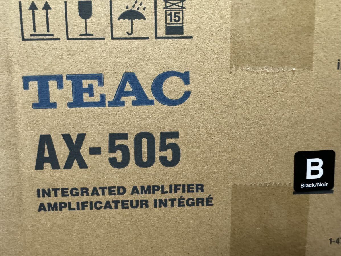 TEAC ステレオプリメインアンプ AX-505 新品未使用 ブラックの画像2