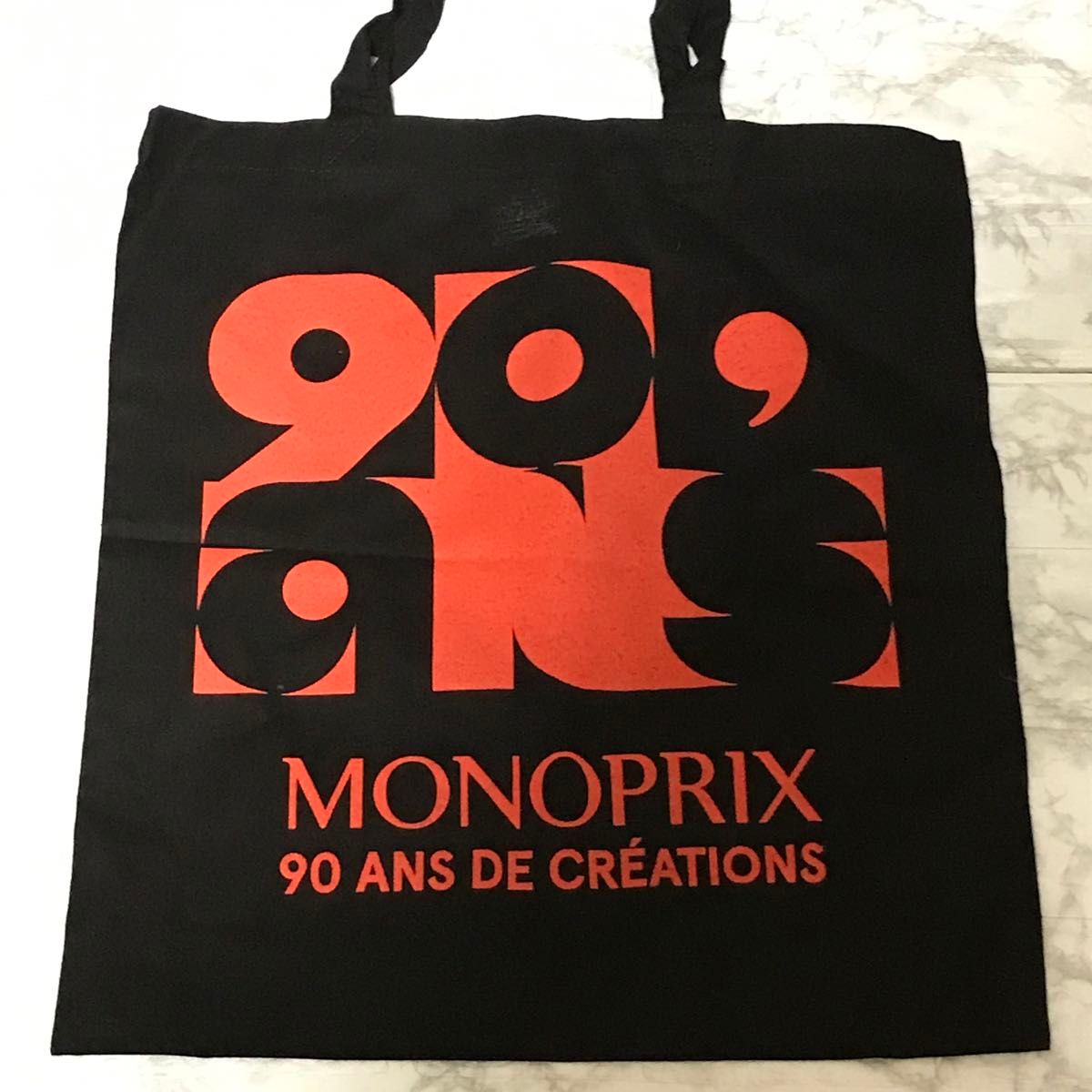 新品 未使用 モノプリ 限定 トートバッグ エコバッグ MONOPRIX レア フランス 日本未発売 黒