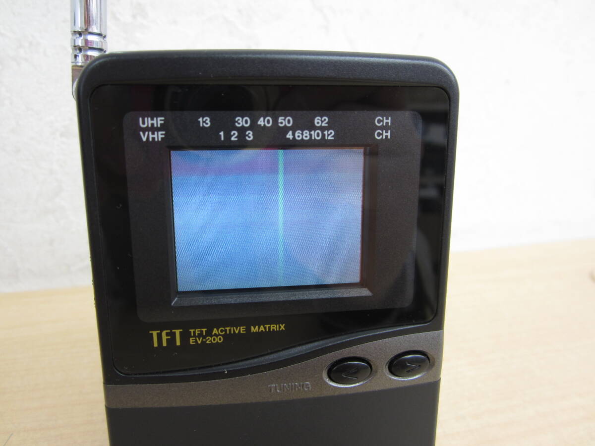 55773◆CASIO ポケット液晶カラーテレビ EV-200 TFT ACTIVE MATRIX 通電確認OKの画像7