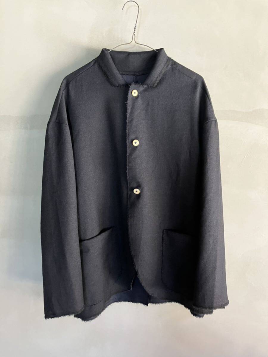 Isabella Stefanelli (イザベラステファネリ) 商品名 : Isamberd covert navy 生地：100%wool, ブランド公表サイズ : S_画像3