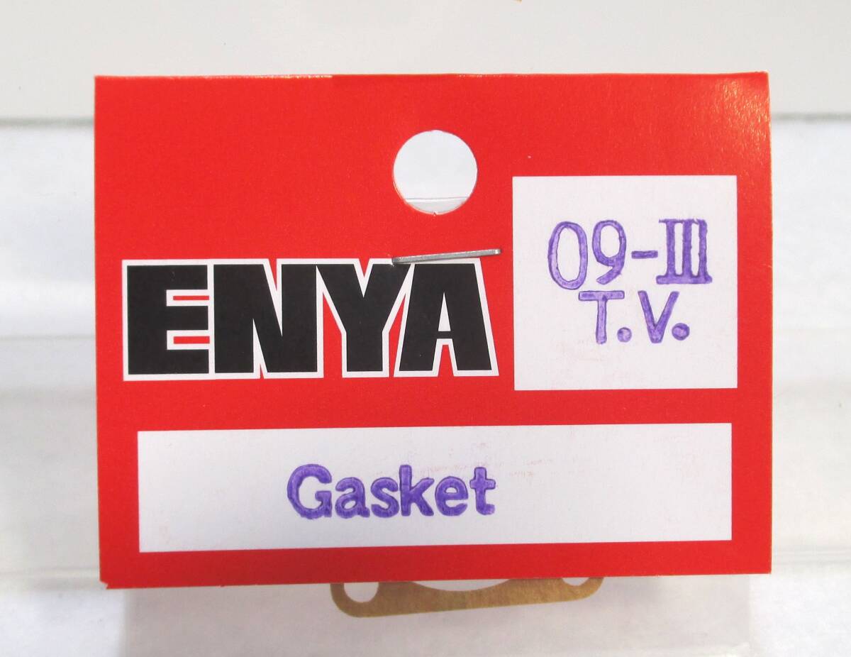 ☆ENYA 09‐Ⅲ T.V. 前蓋用 ガスケット☆塩屋製作所 エンジン 飛行機 ヘリコプター メンテナンス オーバーホールの画像1