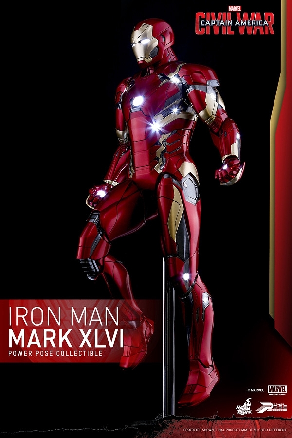 アイアンマン Mk-46 マーク46 パワーポーズ 1/6 ホットトイズ ウィンター ソルジャー PPS03 新品 未開封_画像3