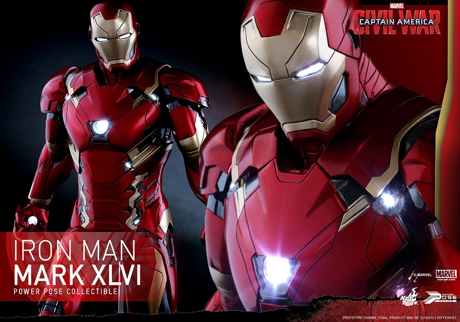 アイアンマン Mk-46 マーク46 パワーポーズ 1/6 ホットトイズ ウィンター ソルジャー PPS03 新品 未開封_画像9