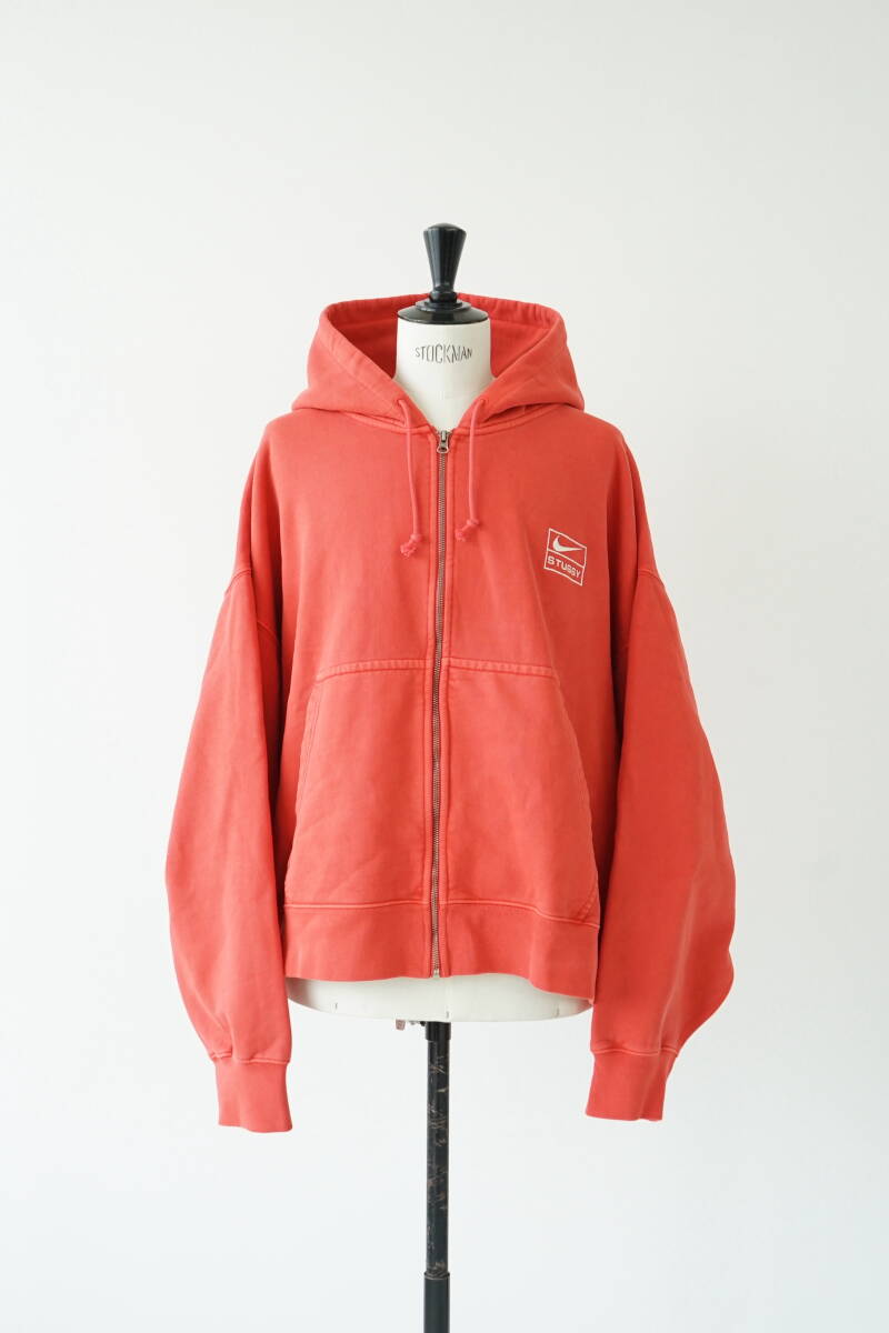 NIKE × STUSSY WSTONE WASHED FLEECE ZIP HOODIE ナイキ × ステューシー ストーンウォッシュ フリース パーカー size XXL FJ9161-642_画像2