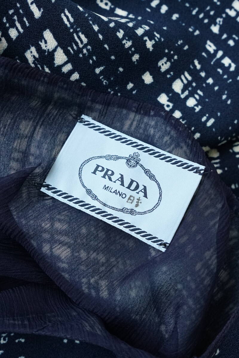 PRADA プラダ ベルト付 ノースリーブ ワンピース size 38 0514801_画像8