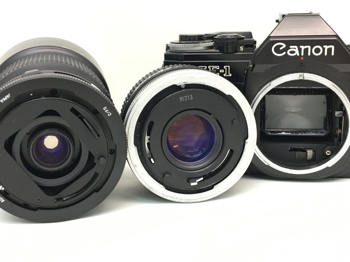 Canon AE-1 / LENS FD 50mm 1:1.8 S.C. / TAMRON 70-210mm 1:4-5.6 一眼レフカメラ レンズ フード/説明書付き ジャンク 中古【UW050034】_画像3