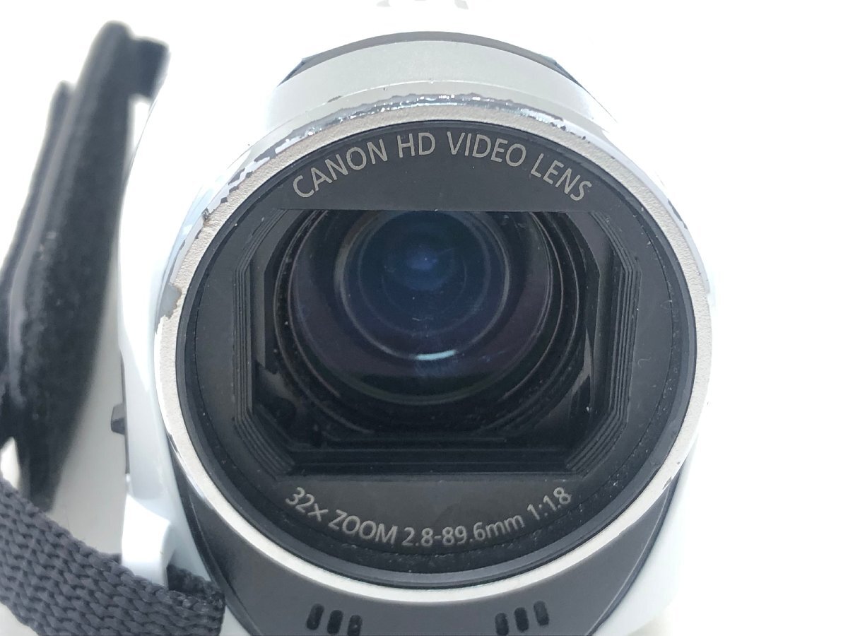 Canon ivIS HF R42 / HD VIDEO LENS 32x ZOOM 2.8-89.6mm 1:1.8 デジタルビデオカメラ 充電器付き ジャンク 中古【UC050009】の画像2