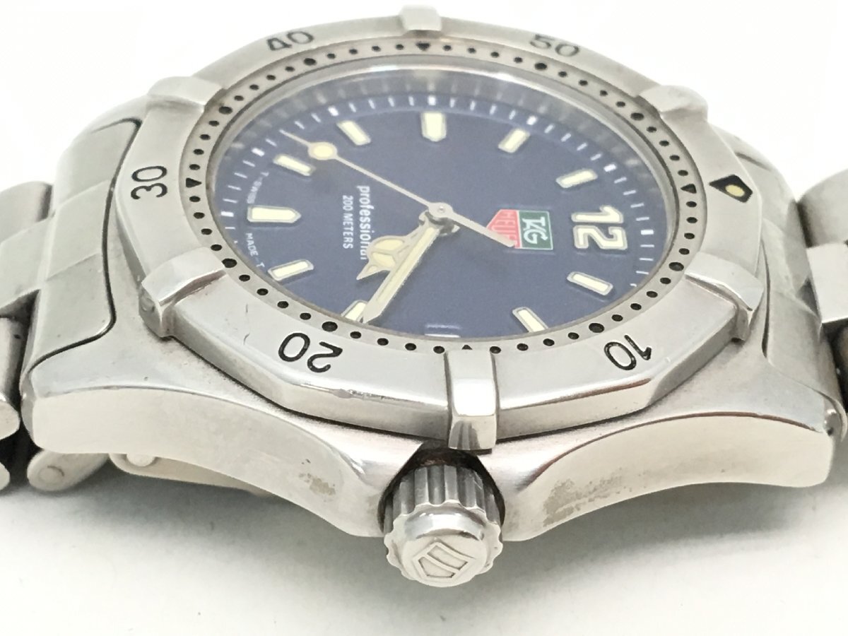  TAG Heuer Professional 200m WK1213 quartz wristwatch men's operation goods used [UW050245]