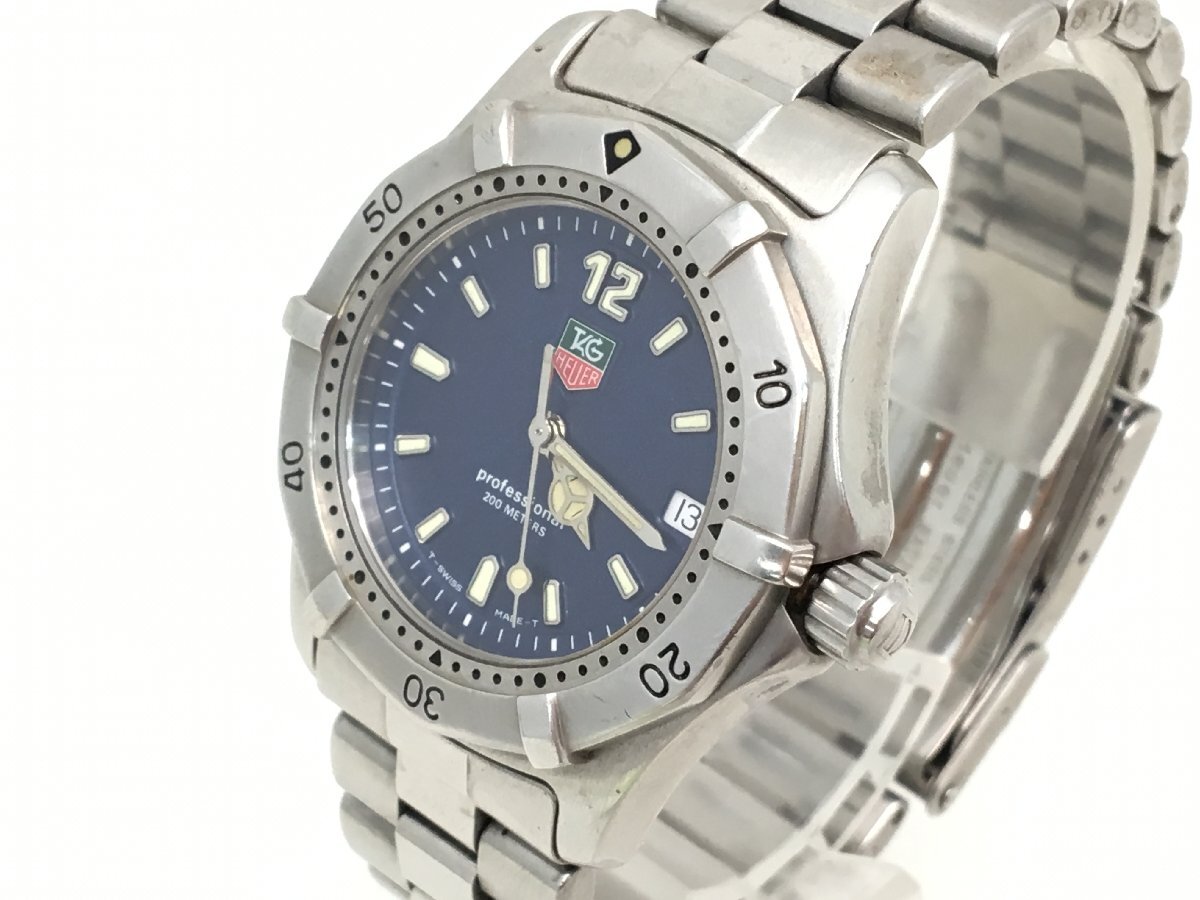  TAG Heuer Professional 200m WK1213 quartz wristwatch men's operation goods used [UW050245]