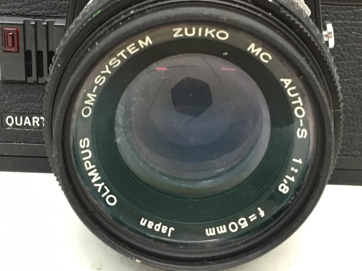 OLYMPUS OM10 / OM-SYSTEM ZUIKO MC AUTO-S 1:1.8 f=50mm 一眼レフカメラ ストロボ付き ジャンク 中古【UW050369】_画像2