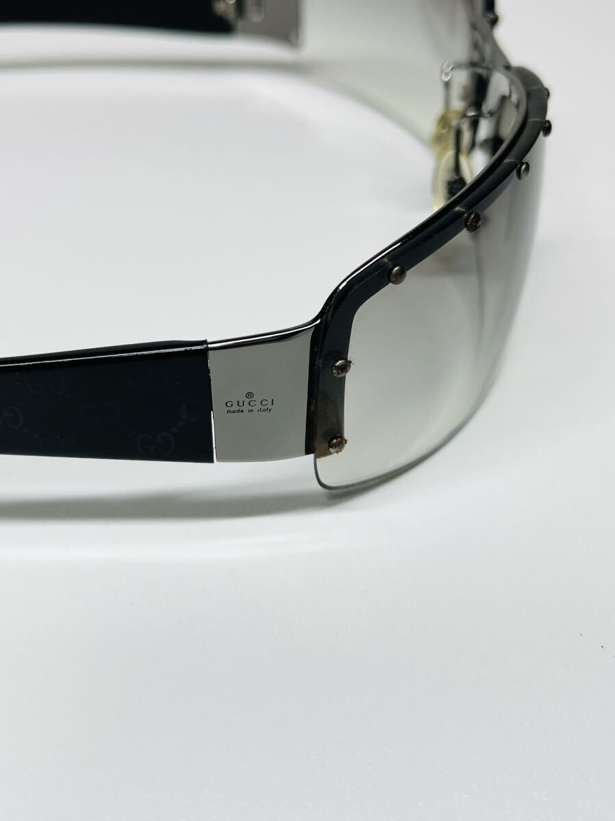 1円 GUCCI サングラス 眼鏡 遮光 ロゴ インターロッキング アクセサリー グッチ ゴールド 刻印有 GG ホースビットメガネ メタルフレーム_画像5