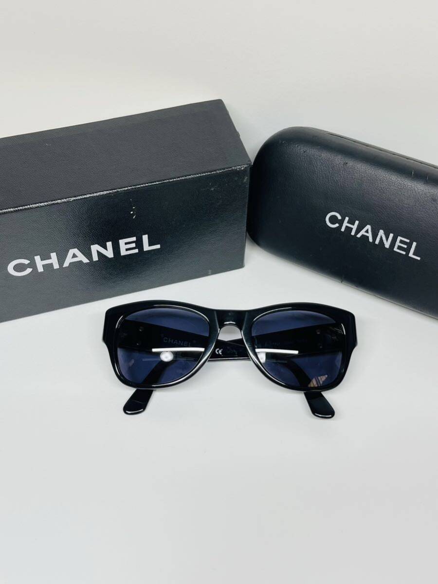 1 jpy start CHANEL sunglasses glasses Chanel black group shade black frame glasses black Gold times none here Mark 