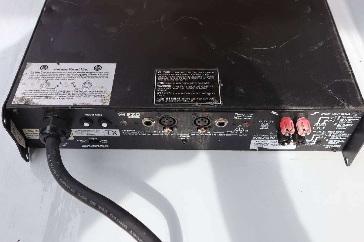 D0874(RK) Y AMCRONamk long MACRO-TECH 2402 power amplifier 