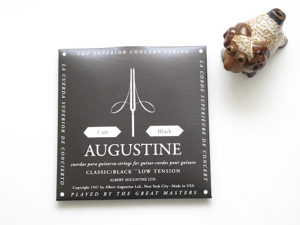 [新品・追跡便] AUGUSTINE クラシックギター弦 Classic/Black オーガスチン ブラック 黒 1弦～6弦セットの画像1