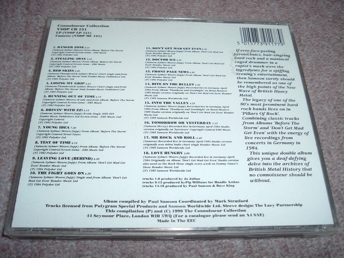 【UKハード】サムソン Samson / Pillars Of Rock 81年～84年のNicky Moore時代の2枚のアルバムのベスト！_画像2
