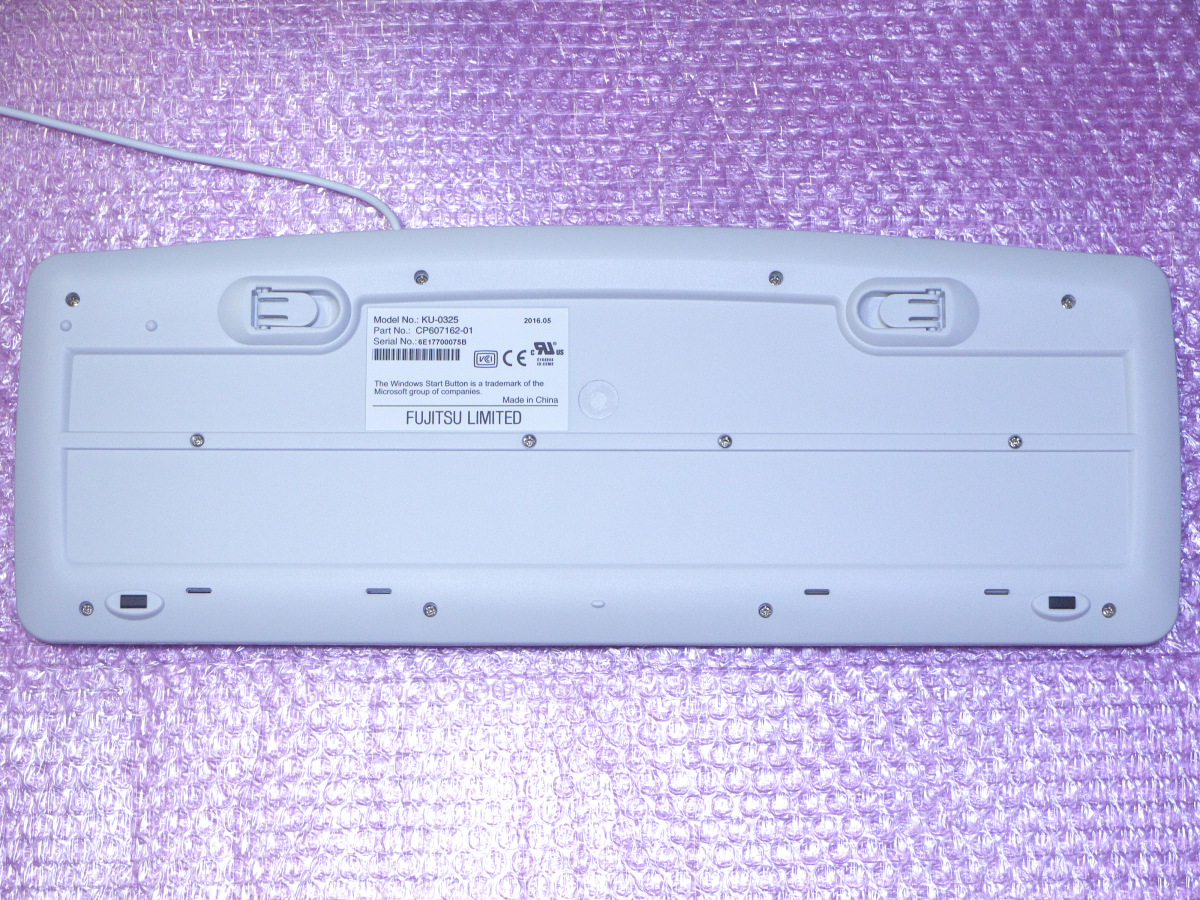 FUJITSU 富士通 KU-0325 CP607162-01 USB接続 有線キーボード の画像6