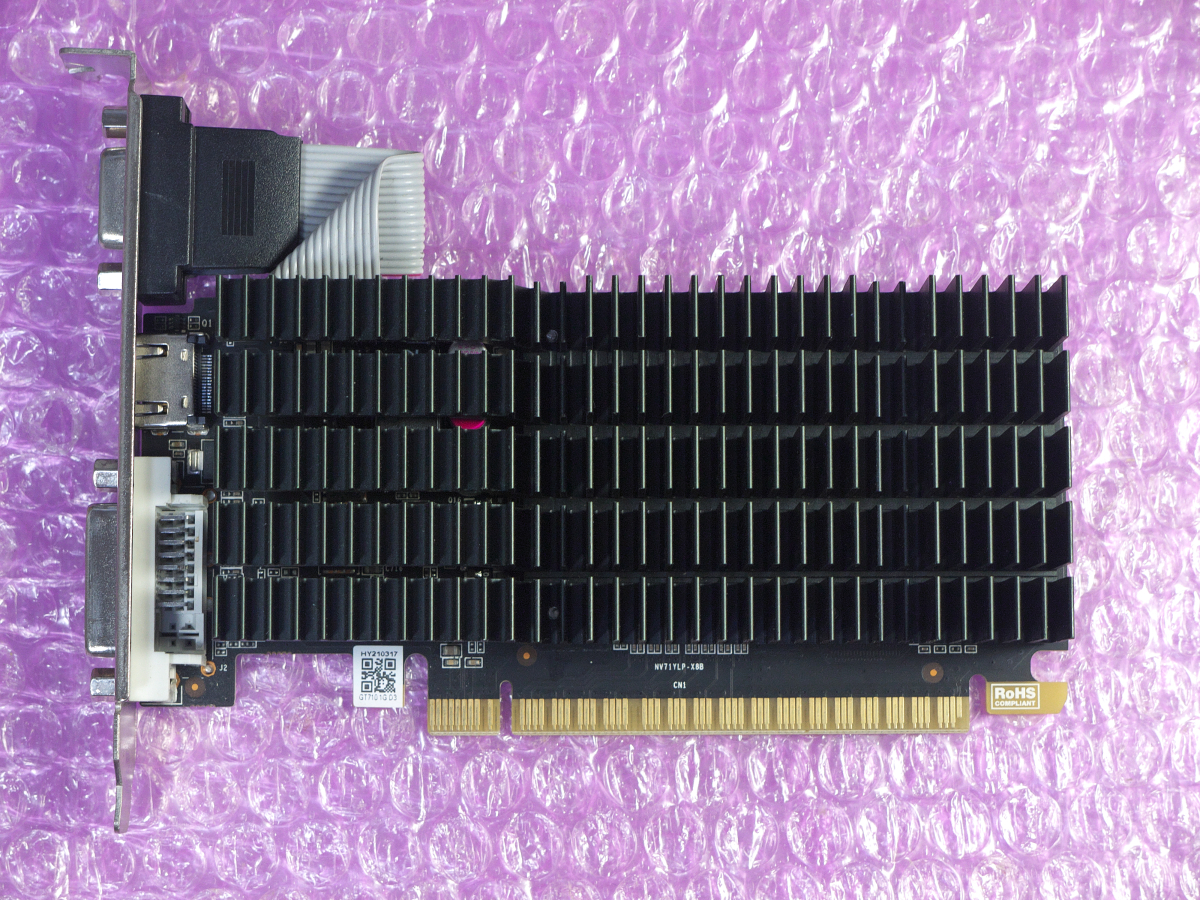 玄人志向 Geforce GT710 GDDR5 1GB PCI-E ビデオカード_画像1