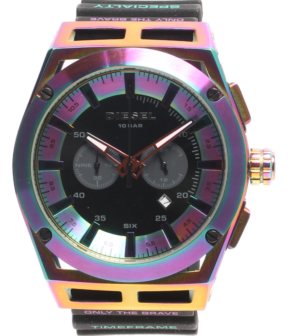 ディーゼル 腕時計 TIMEFRAME タイムフレーム DZ-4547 クオーツ ブラック メンズ DIESEL_画像1