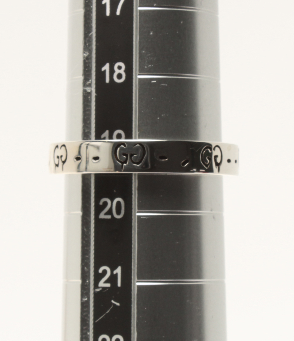 美品 グッチ リング 指輪 SV925 ゴースト ユニセックス 19号 リング GUCCIの画像6