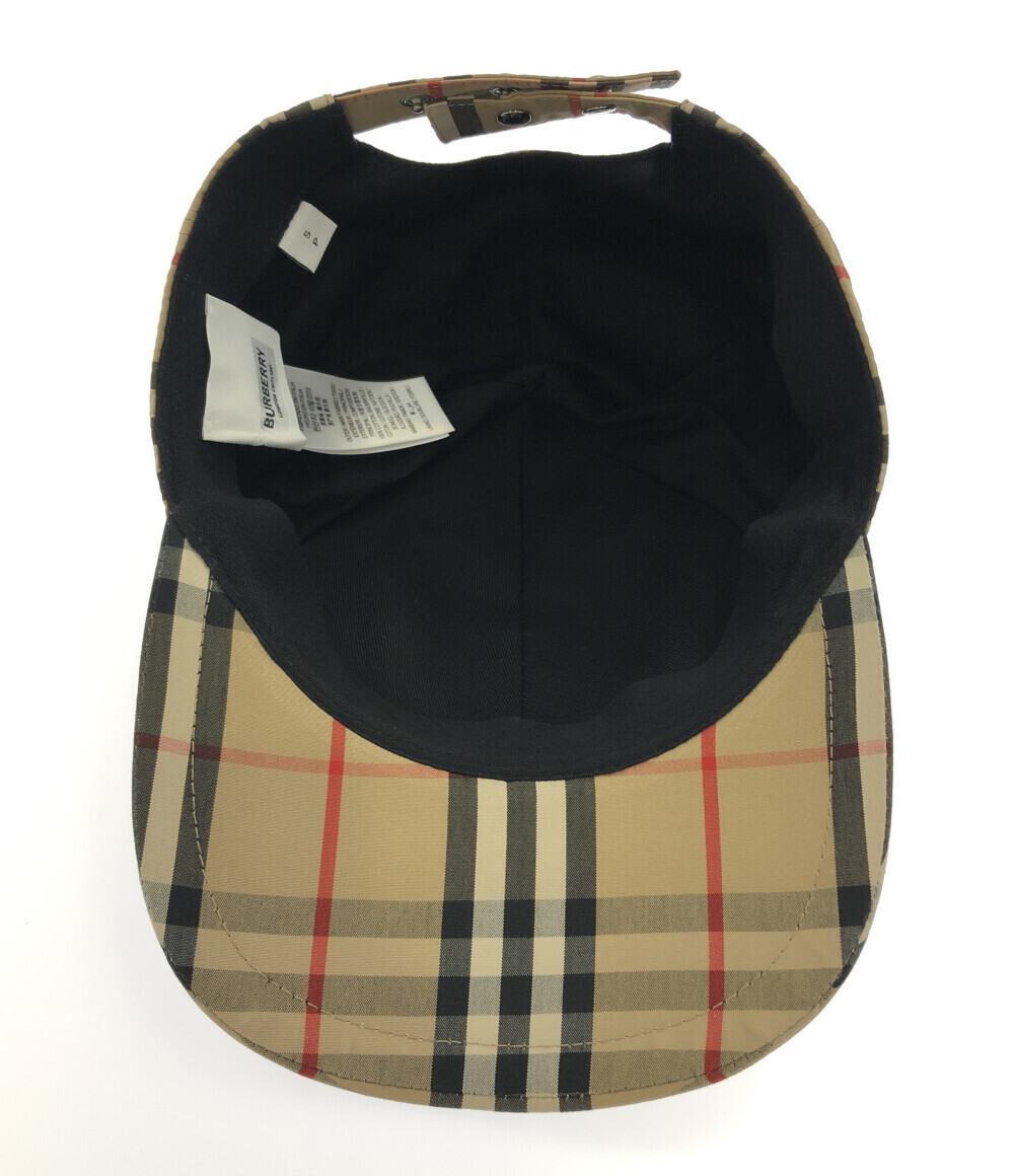 バーバリー ボタンキャップ バーバリーチェック柄 8017283 レディース S S BURBERRY_画像3