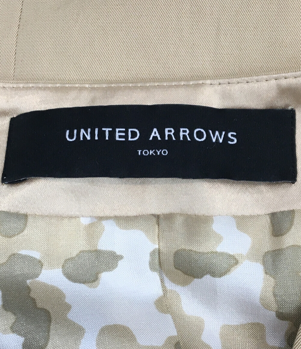 ユナイテッドアローズ ノーカラーコート レディース 38 S UNITED ARROWS_画像3