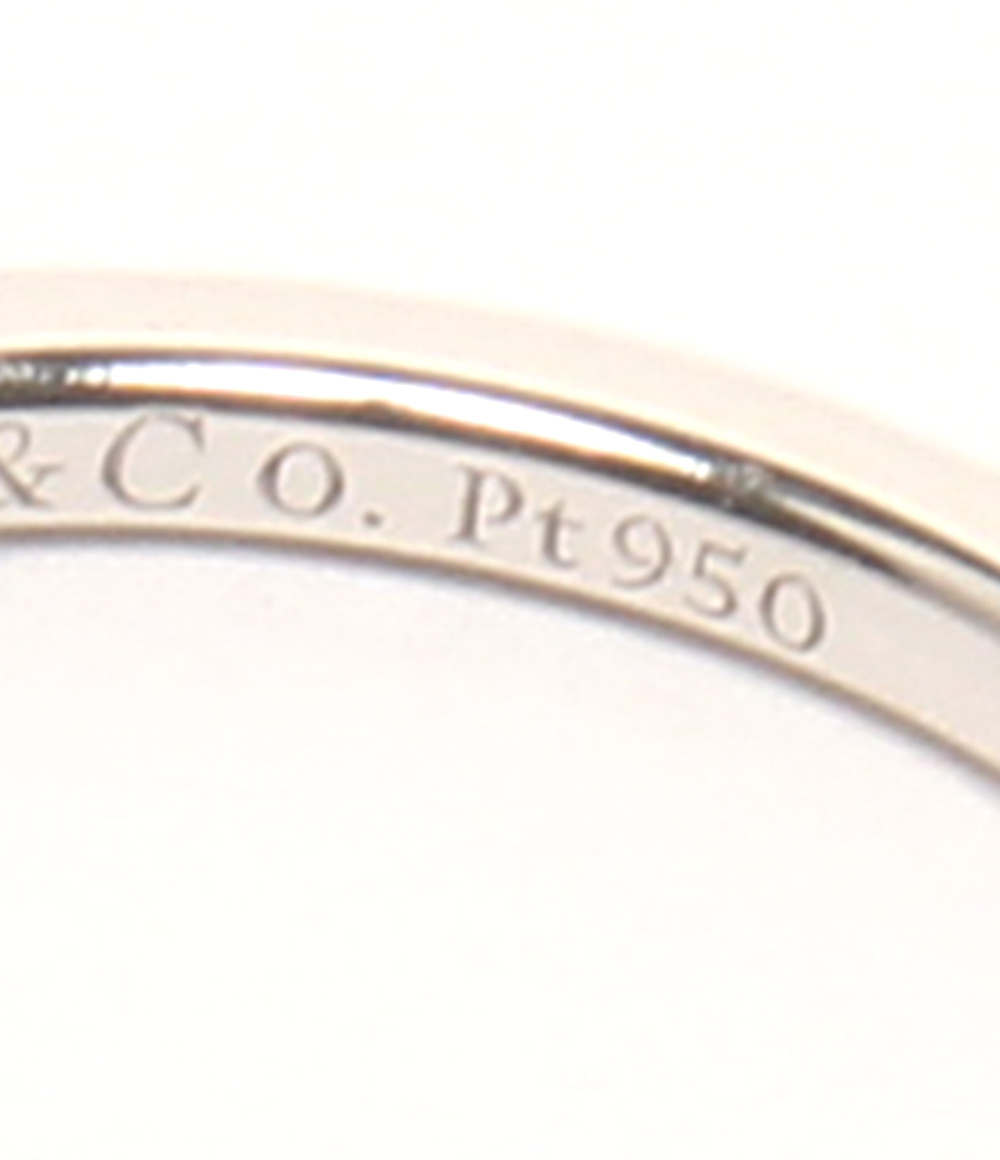 美品 ティファニー リング 指輪 Pt950 トゥルーバンド レディース 5号 リング TIFFANY＆Co._画像4