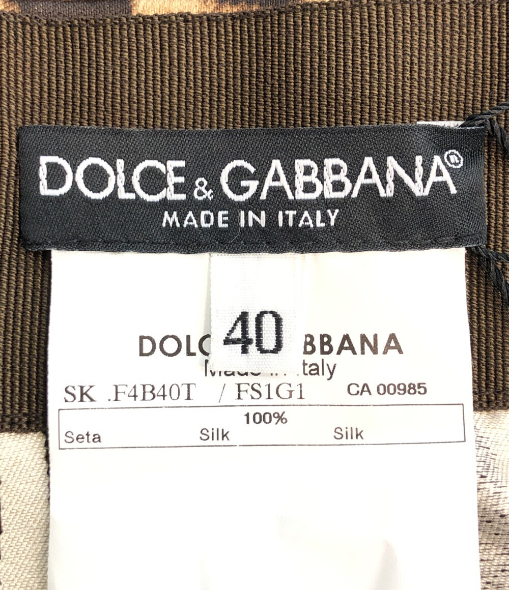 美品 ドルチェアンドガッバーナ タイトスカート レオパード柄 レディース 40 S DOLCE＆GABBANA_画像3