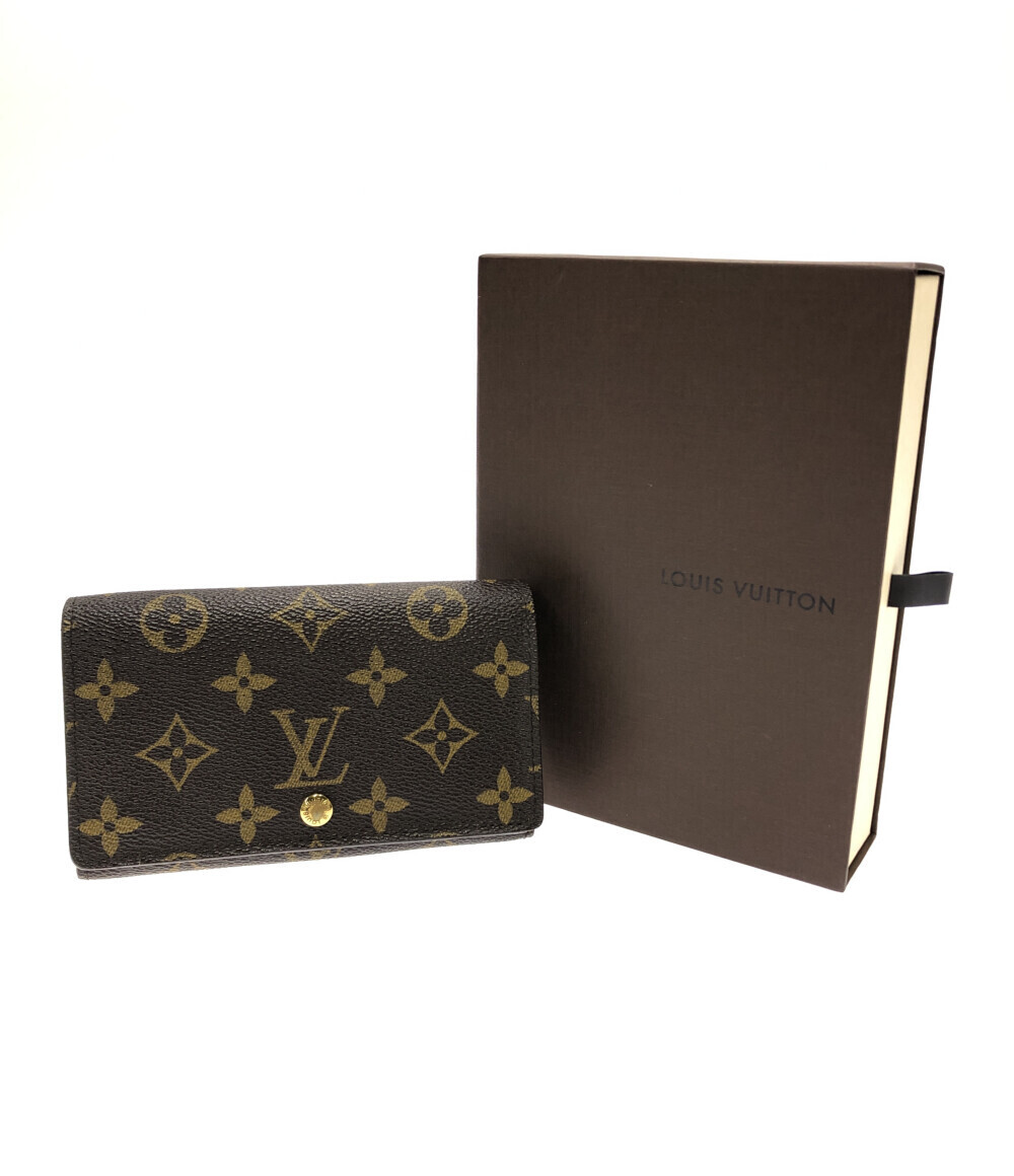 ルイヴィトン 二つ折り財布 ポルトフォイユ トレゾール M61736 モノグラム レディース Louis Vuitton_画像8